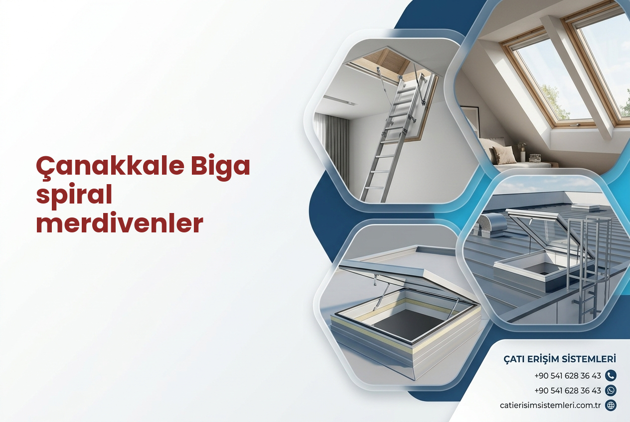 Çanakkale Biga spiral merdivenler
