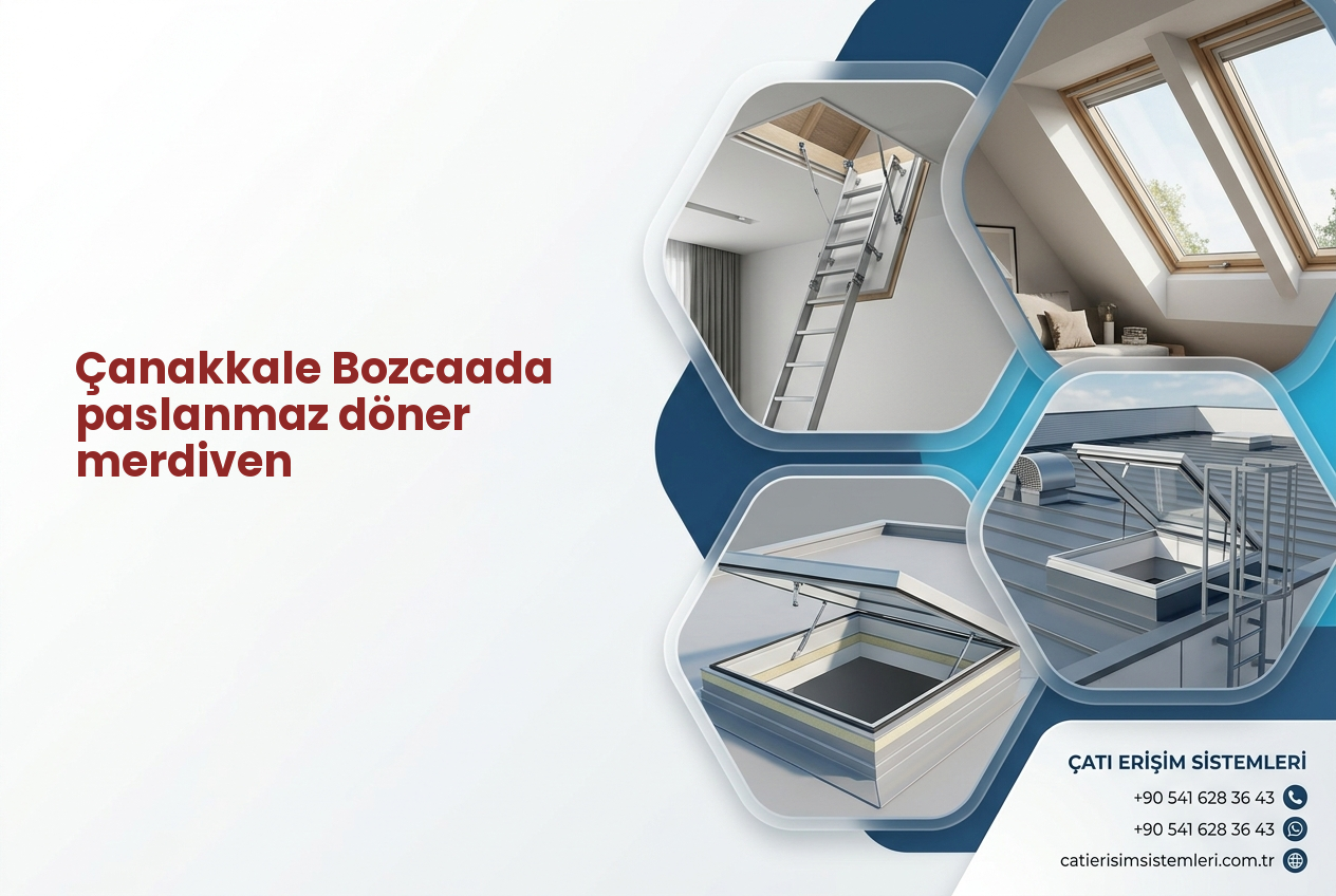 Çanakkale Bozcaada paslanmaz döner merdiven