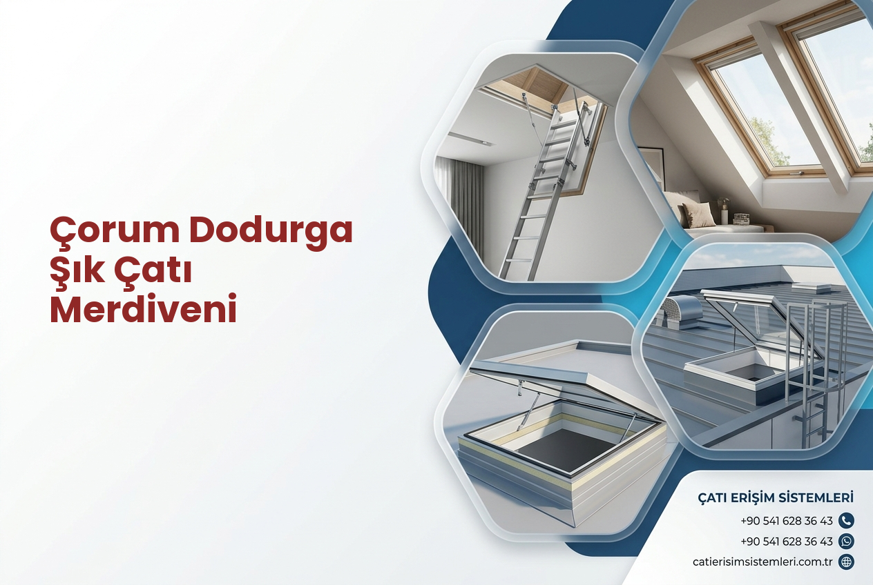 Çorum Dodurga Şık Çatı Merdiveni