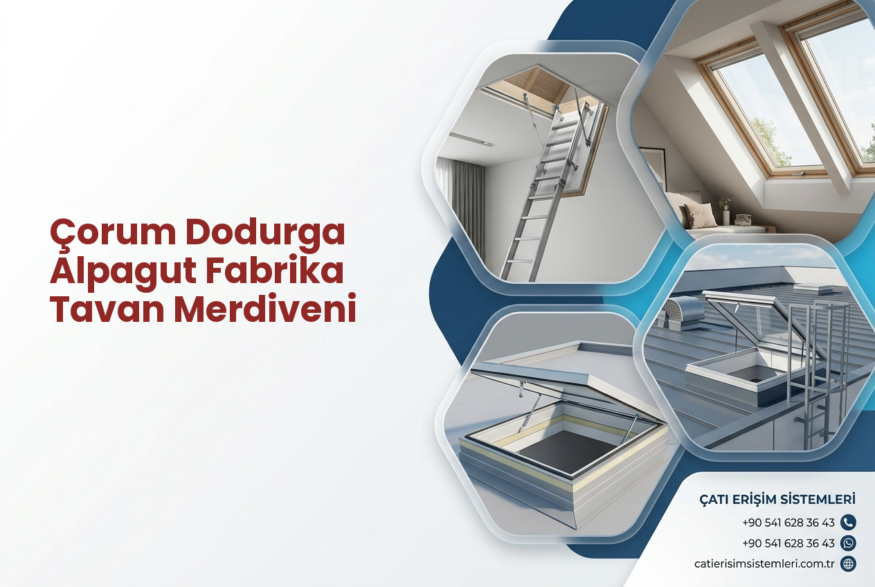 Çorum Dodurga Alpagut Fabrika Tavan Merdiveni