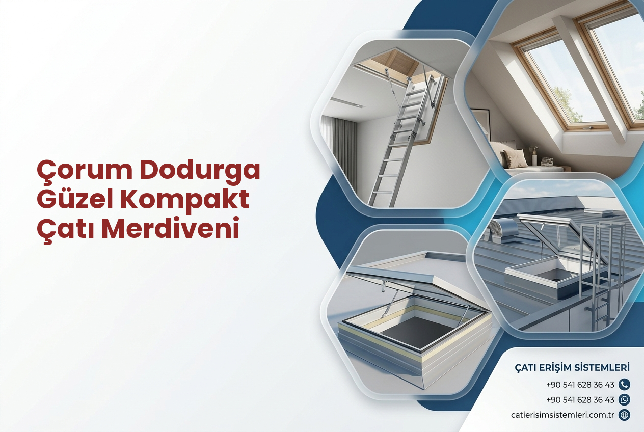 Çorum Dodurga Güzel Kompakt Çatı Merdiveni