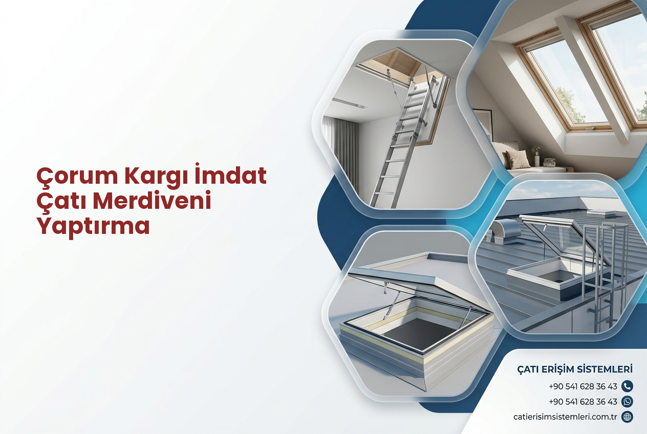 Çorum Kargı İmdat Çatı Merdiveni Yaptırma