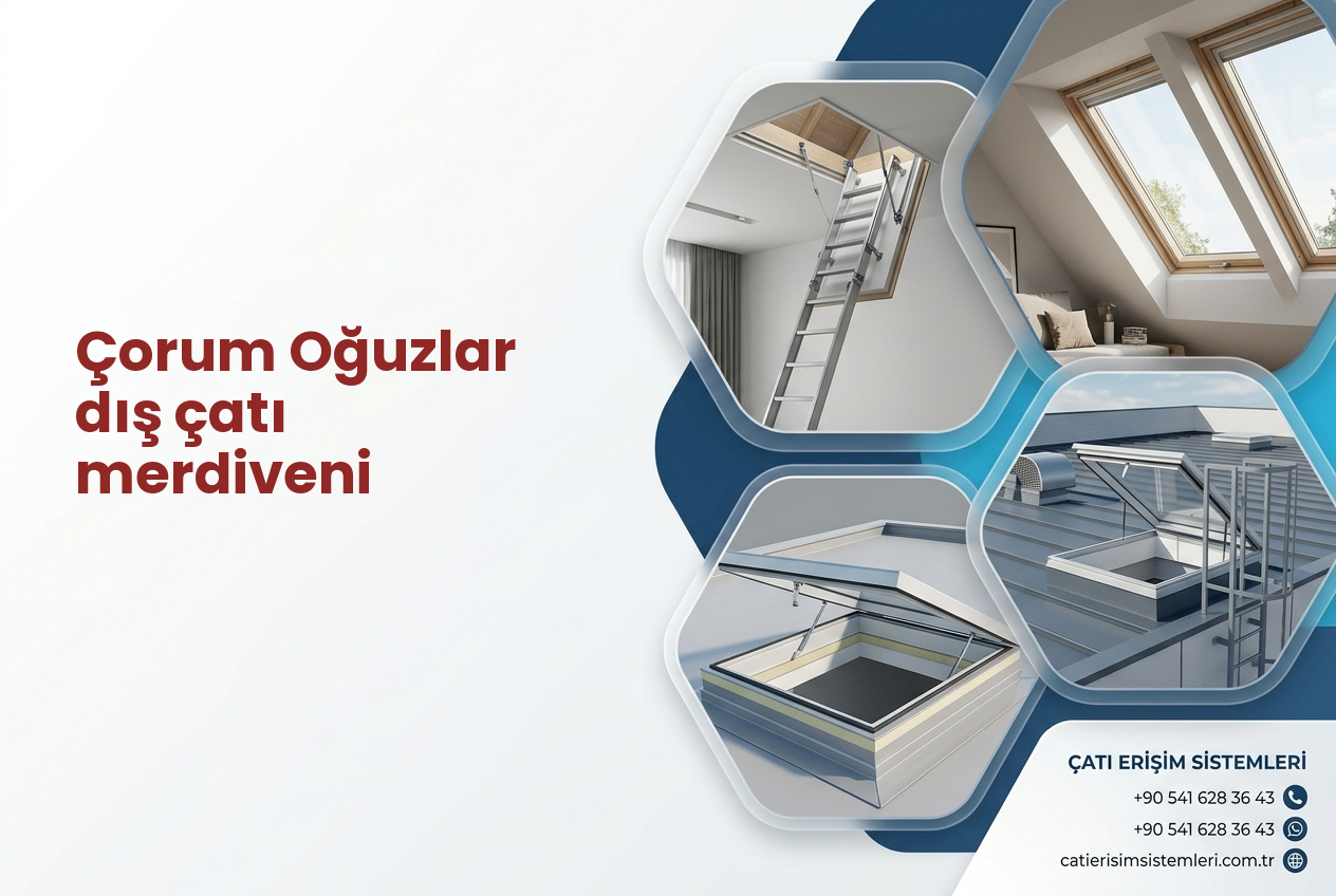 Çorum Oğuzlar dış çatı merdiveni