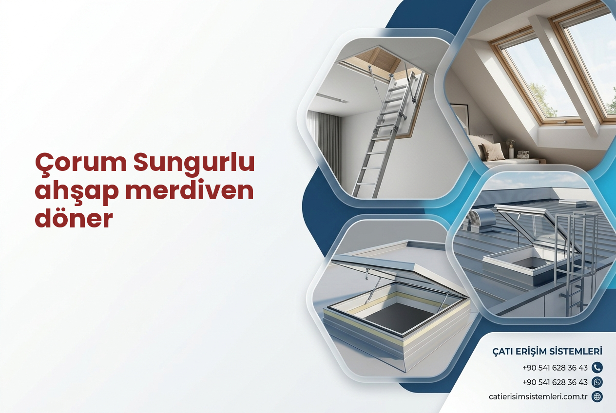 Çorum Sungurlu ahşap merdiven döner