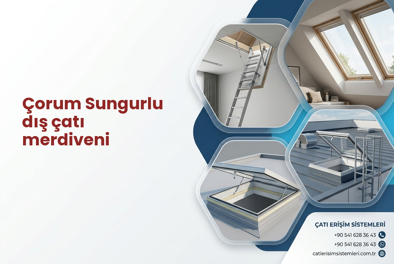 Çorum Sungurlu dış çatı merdiveni