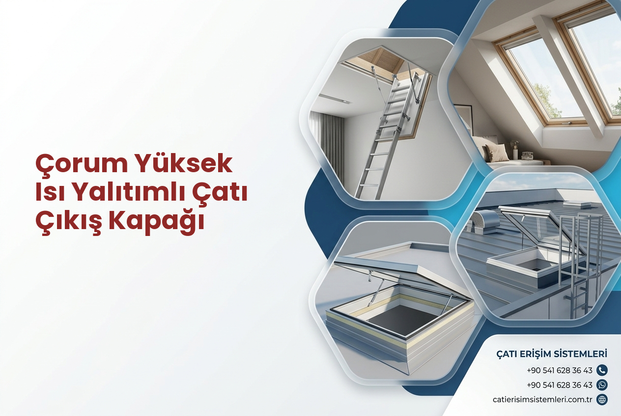 Çorum Yüksek Isı Yalıtımlı Çatı Çıkış Kapağı