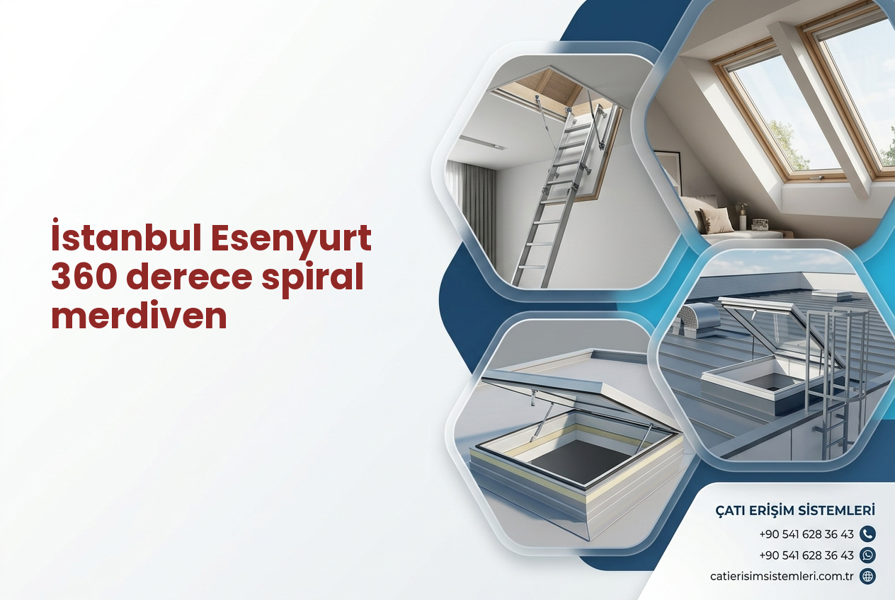 İstanbul Esenyurt 360 derece spiral merdiven