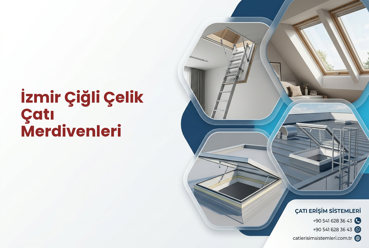 İzmir Çiğli Çelik Çatı Merdivenleri