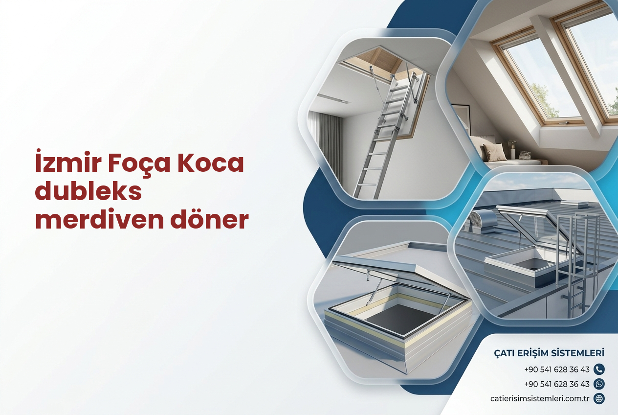 İzmir Foça Koca dubleks merdiven döner