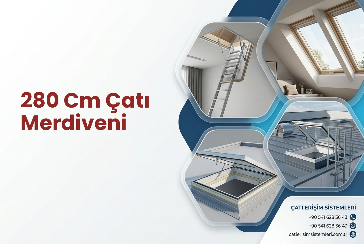 280 Cm Çatı Merdiveni