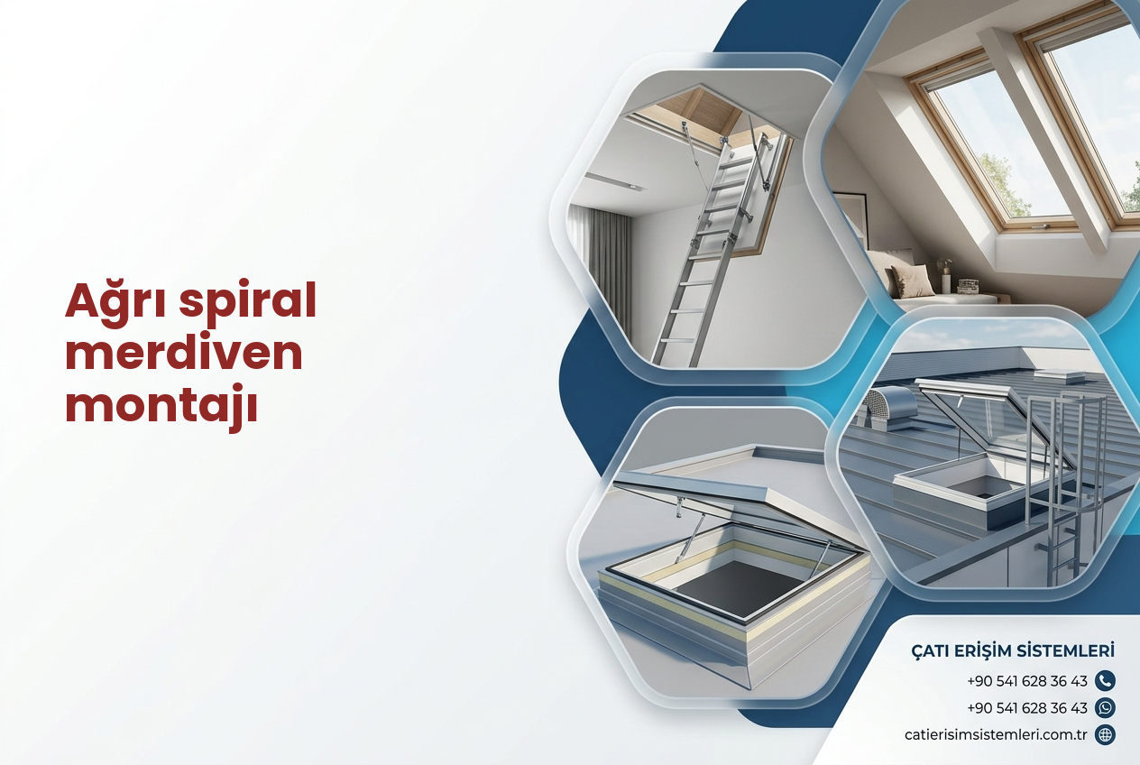 Ağrı spiral merdiven montajı