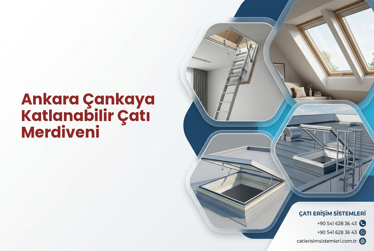 Ankara Çankaya Katlanabilir Çatı Merdiveni