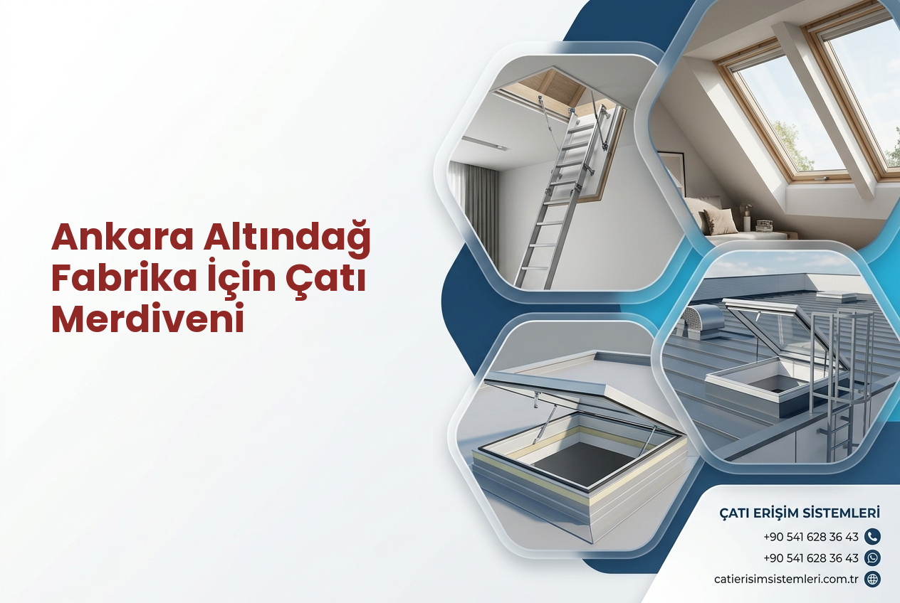 Ankara Altındağ Fabrika İçin Çatı Merdiveni