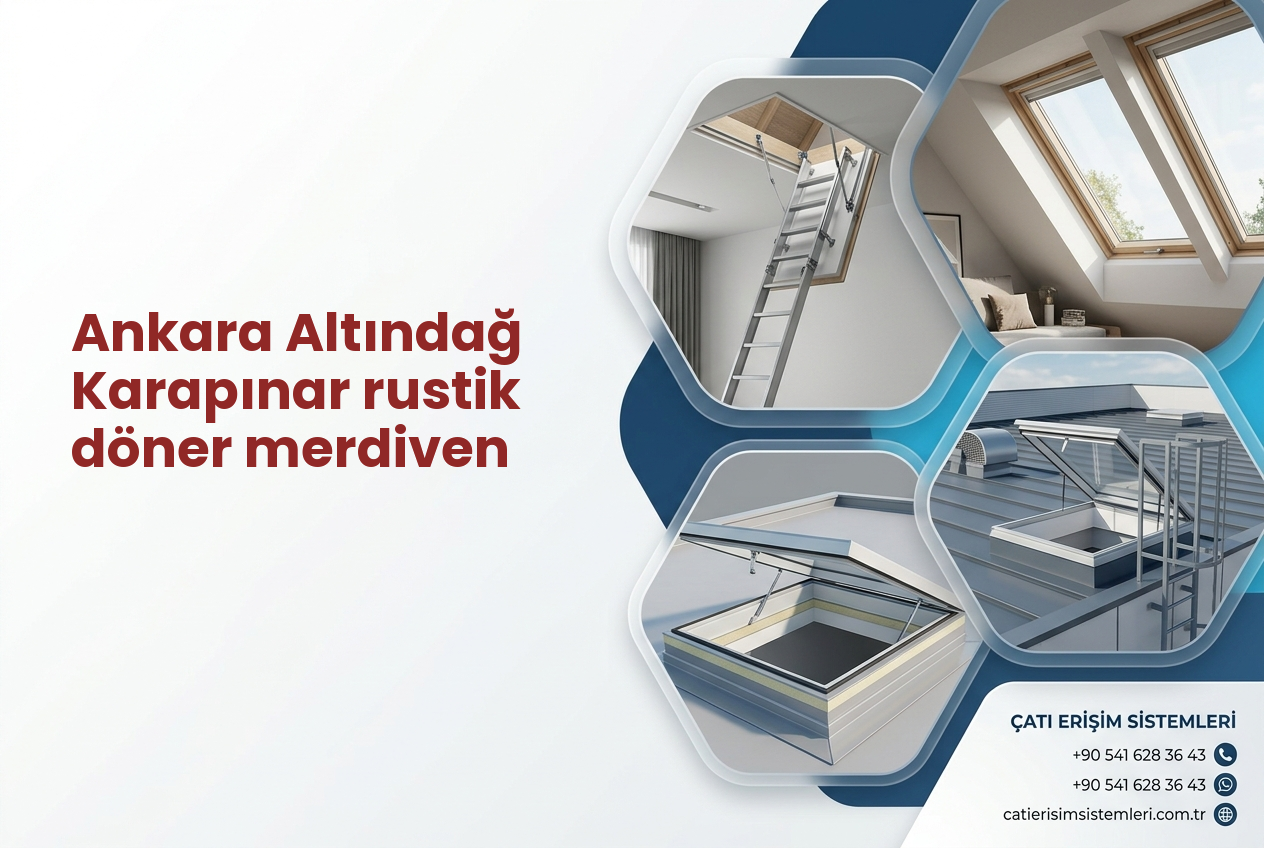 Ankara Altındağ Karapınar rustik döner merdiven