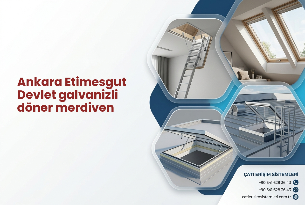 Ankara Etimesgut Devlet galvanizli döner merdiven