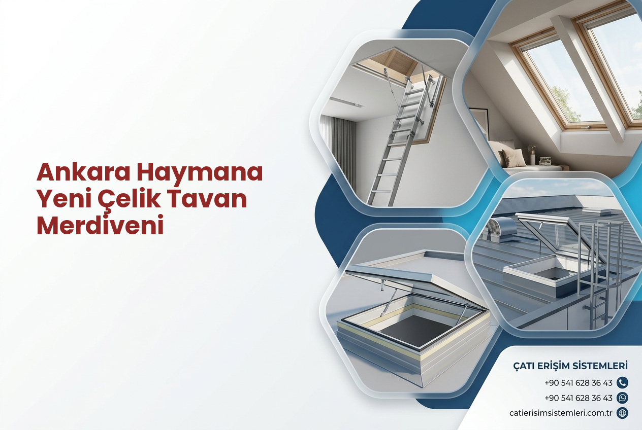 Ankara Haymana Yeni Çelik Tavan Merdiveni