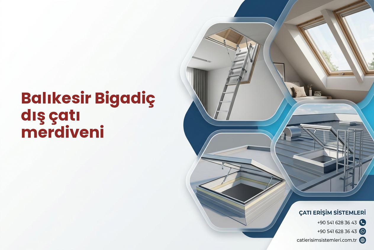 Balıkesir Bigadiç dış çatı merdiveni
