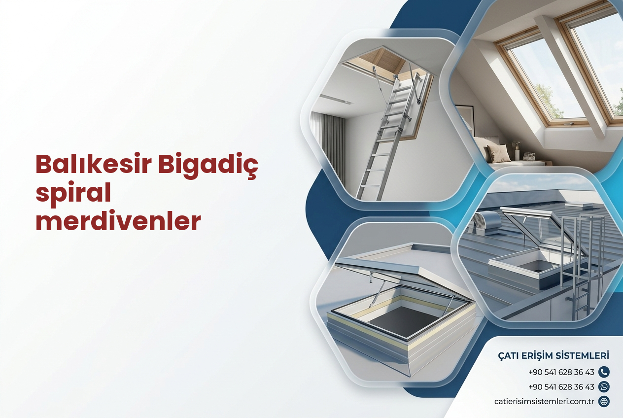 Balıkesir Bigadiç spiral merdivenler