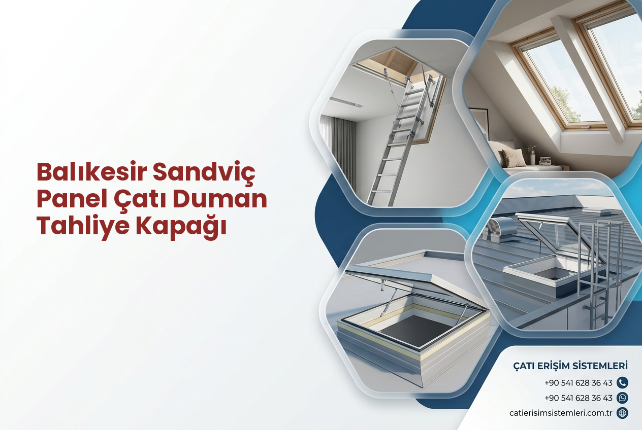 Balıkesir Sandviç Panel Çatı Duman Tahliye Kapağı