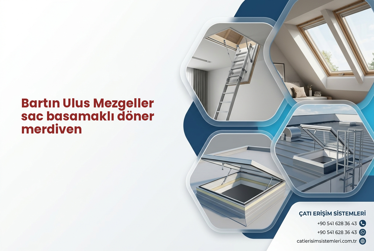 Bartın Ulus Mezgeller sac basamaklı döner merdiven