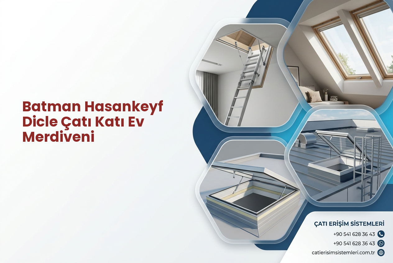 Batman Hasankeyf Dicle Çatı Katı Ev Merdiveni