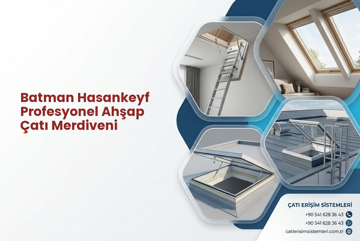Batman Hasankeyf Profesyonel Ahşap Çatı Merdiveni
