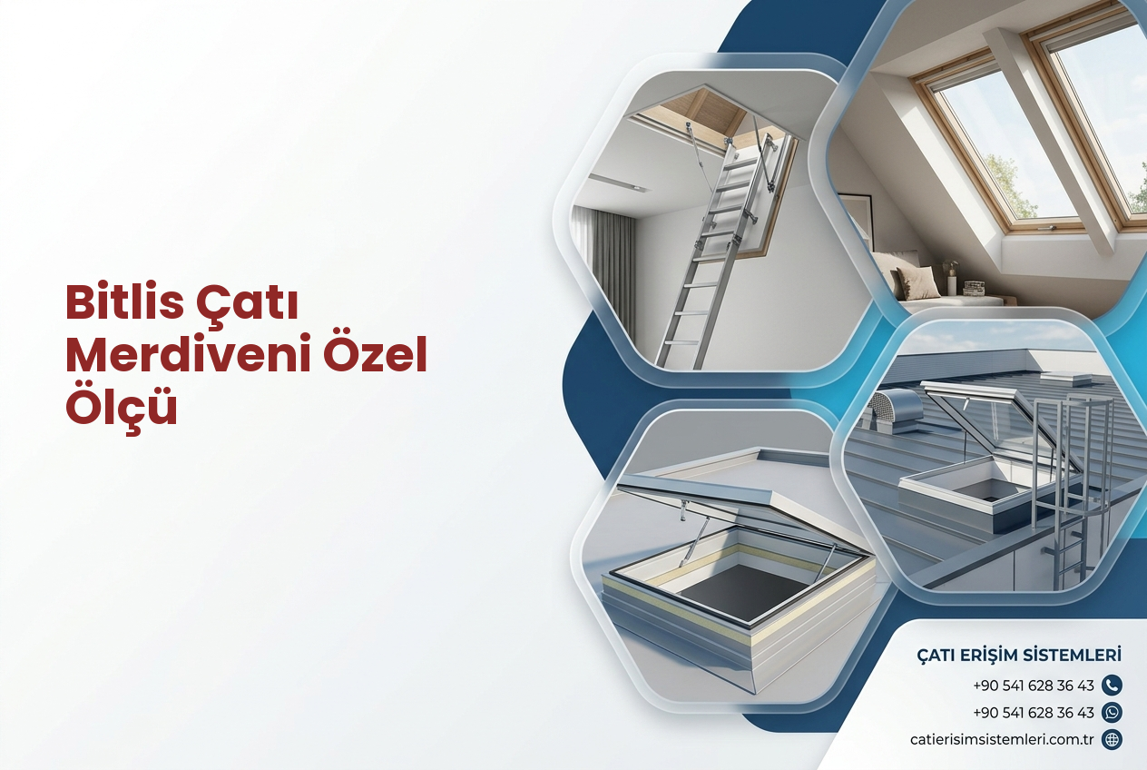 Bitlis Çatı Merdiveni Özel Ölçü