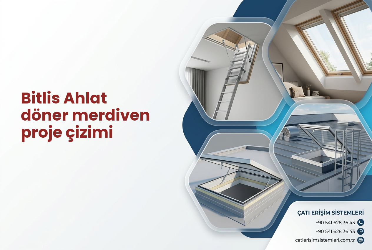 Bitlis Ahlat döner merdiven proje çizimi