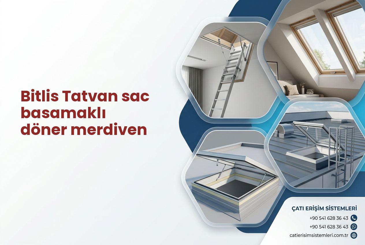 Bitlis Tatvan sac basamaklı döner merdiven