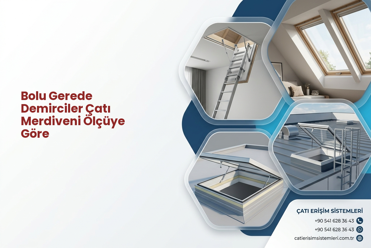 Bolu Gerede Demirciler Çatı Merdiveni Ölçüye Göre