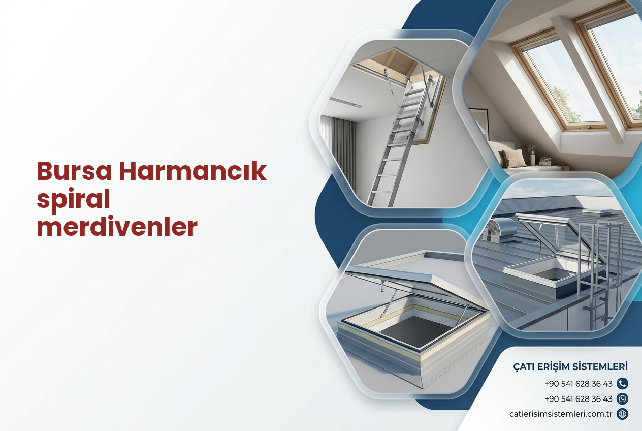 Bursa Harmancık spiral merdivenler