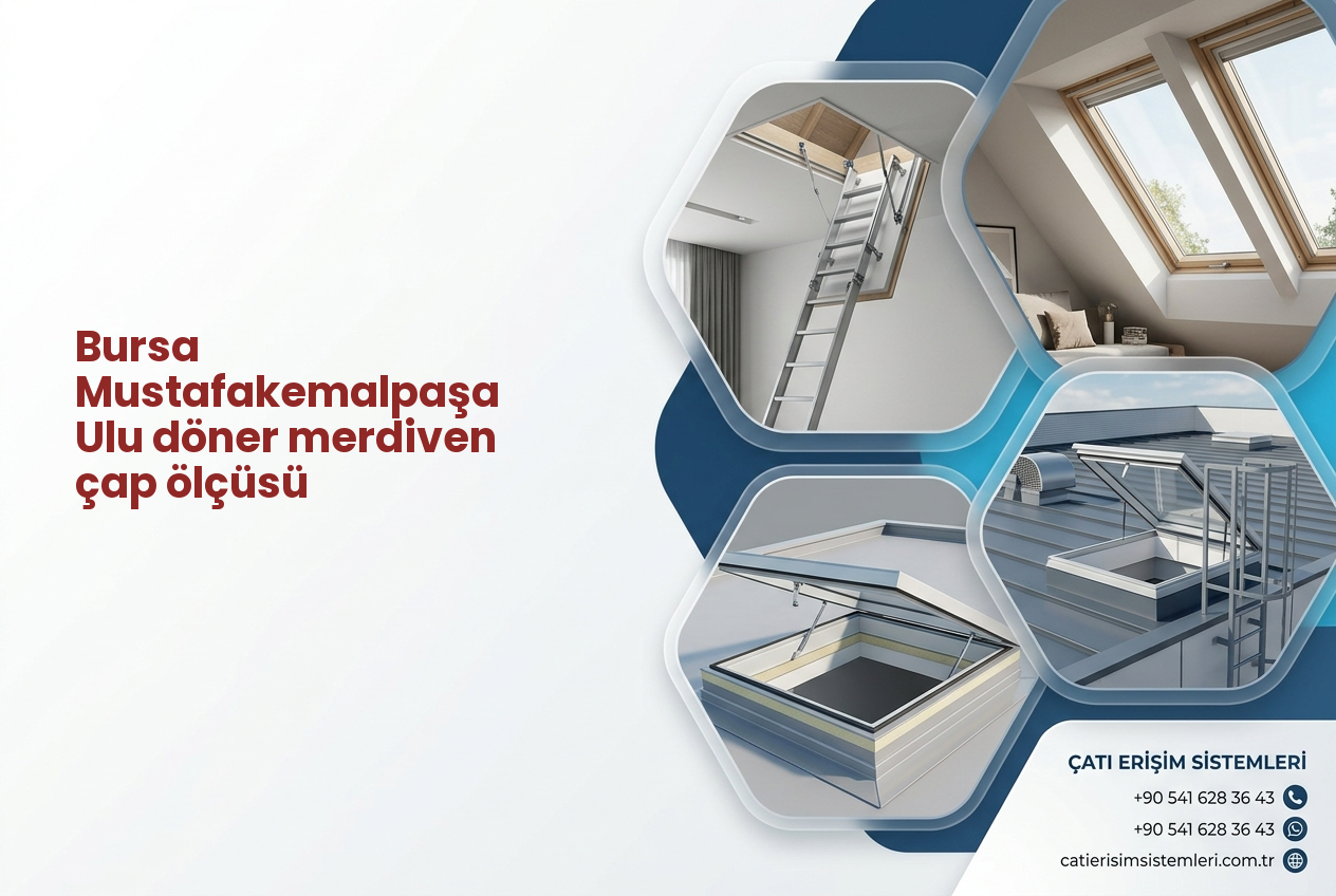 Bursa Mustafakemalpaşa Ulu döner merdiven çap ölçüsü