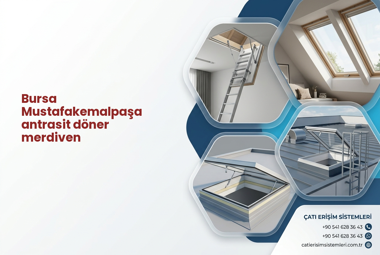 Bursa Mustafakemalpaşa antrasit döner merdiven