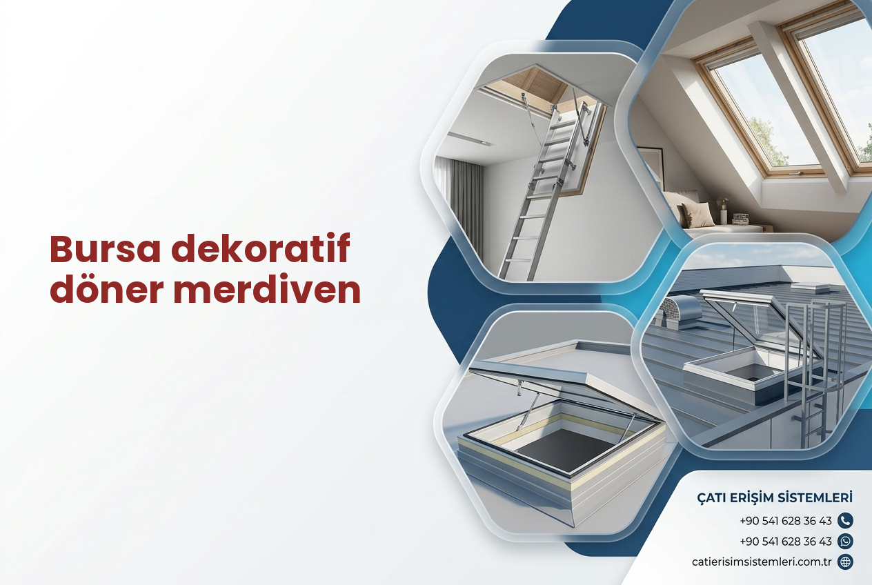 Bursa dekoratif döner merdiven