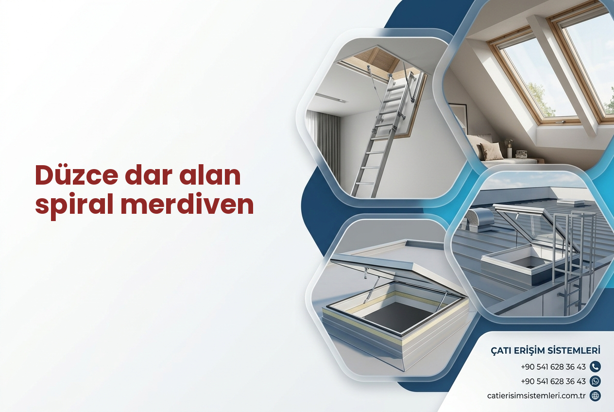 Düzce dar alan spiral merdiven