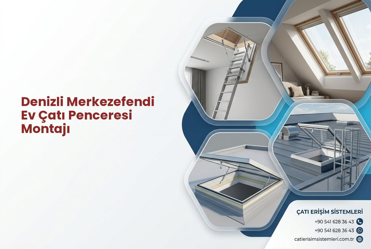 Denizli Merkezefendi Ev Çatı Penceresi Montajı
