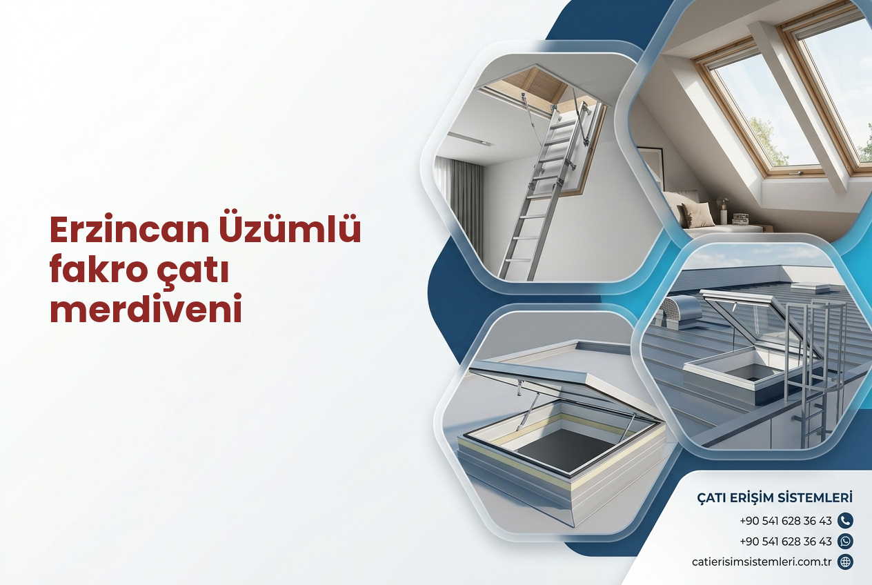 Erzincan Üzümlü fakro çatı merdiveni