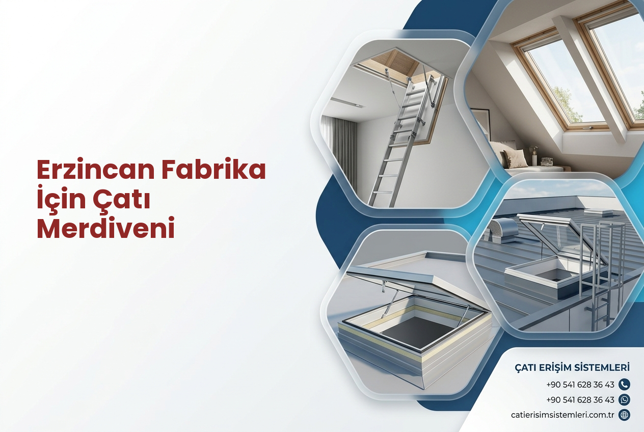 Erzincan Fabrika İçin Çatı Merdiveni