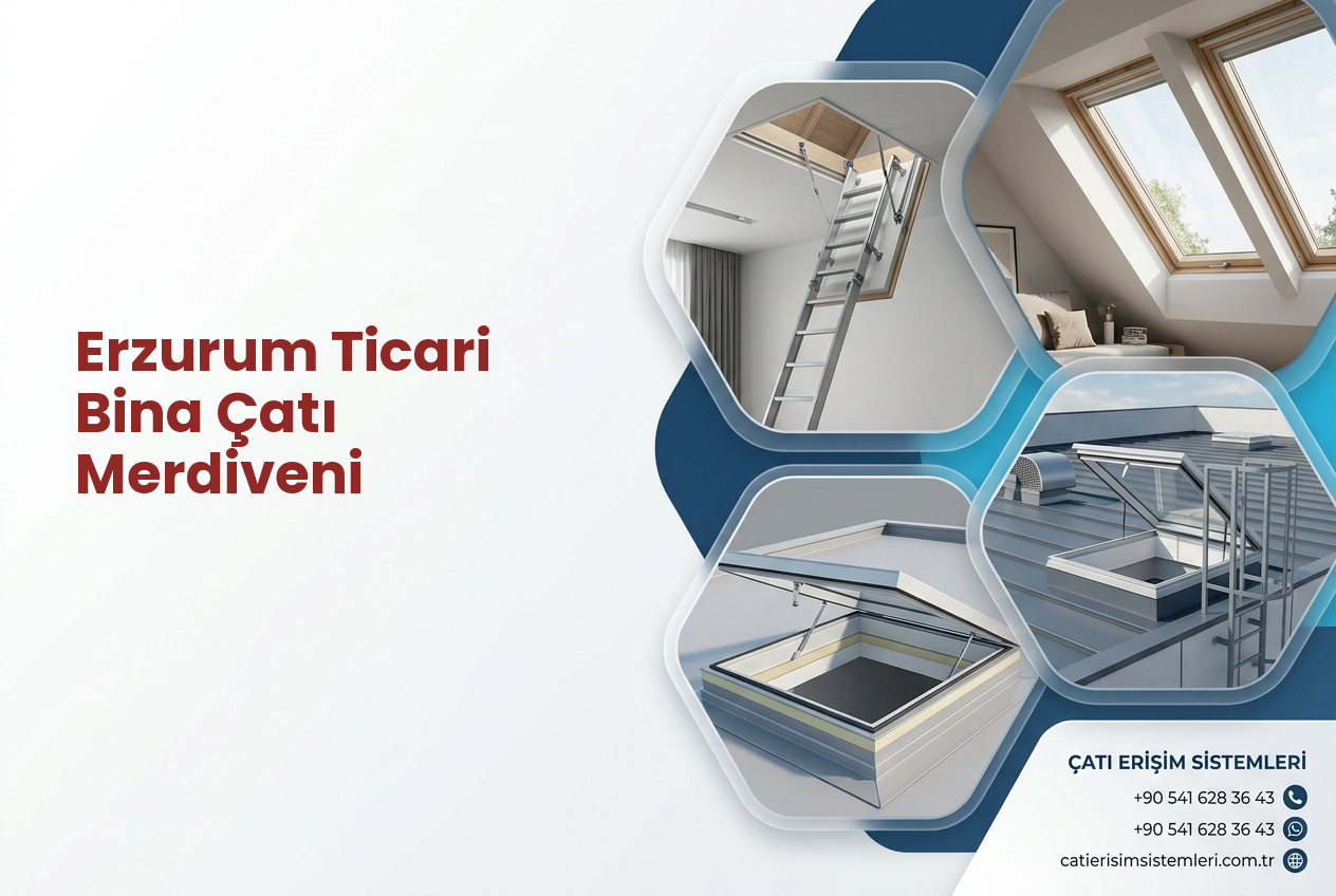 Erzurum Ticari Bina Çatı Merdiveni