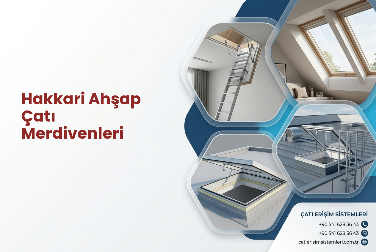 Hakkari Ahşap Çatı Merdivenleri