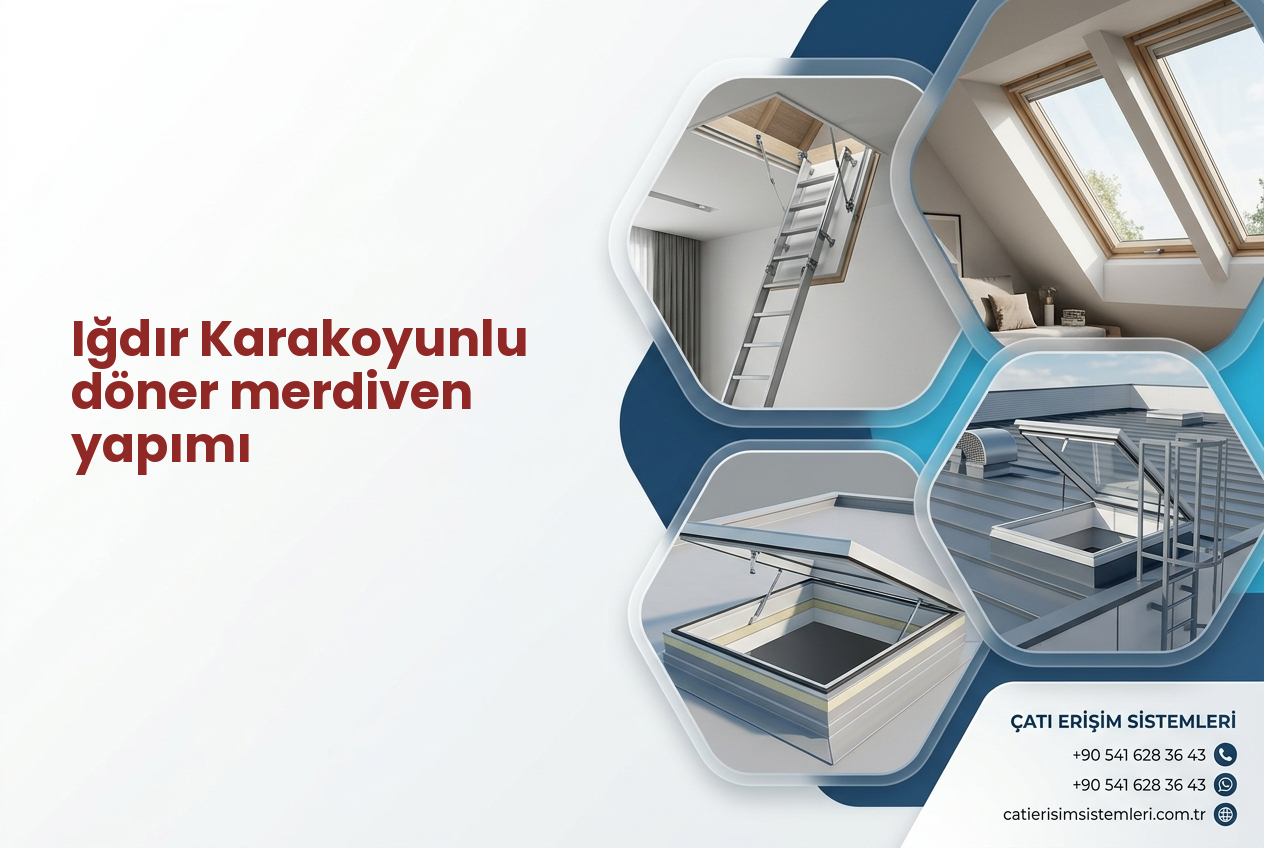 Iğdır Karakoyunlu döner merdiven yapımı