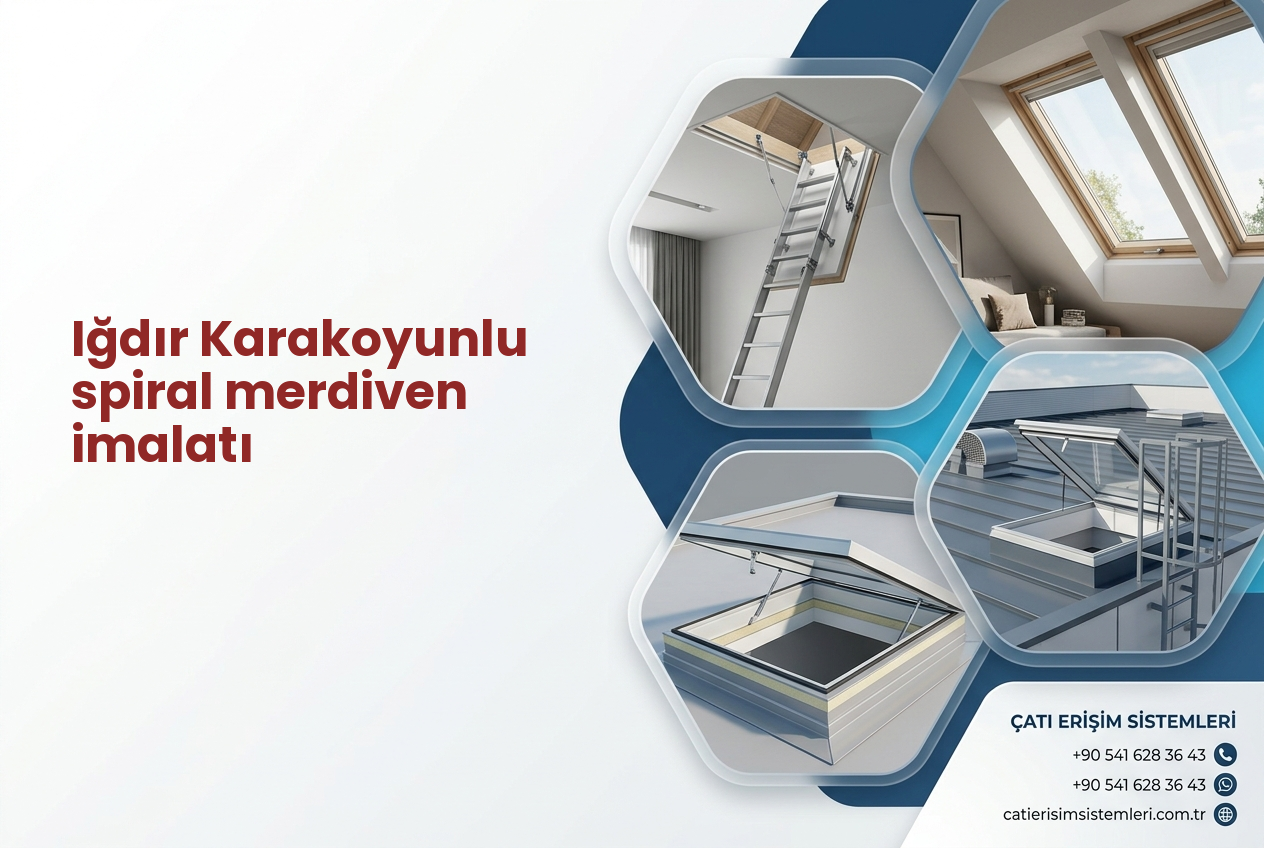 Iğdır Karakoyunlu spiral merdiven imalatı