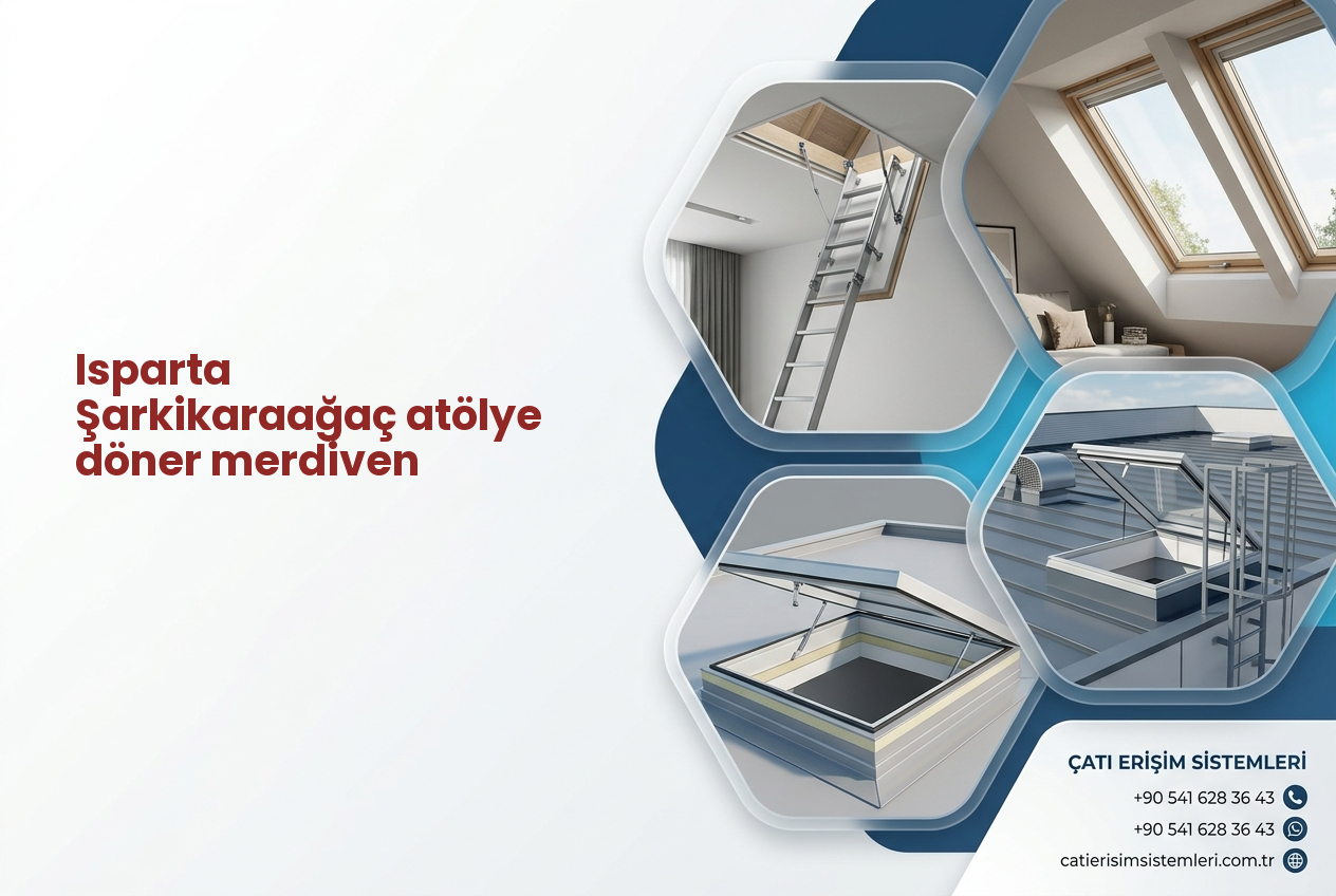 Isparta Şarkikaraağaç atölye döner merdiven