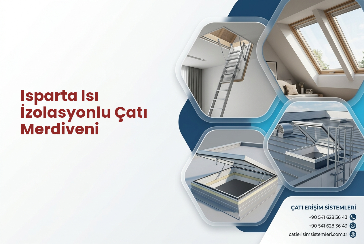 Isparta Isı İzolasyonlu Çatı Merdiveni