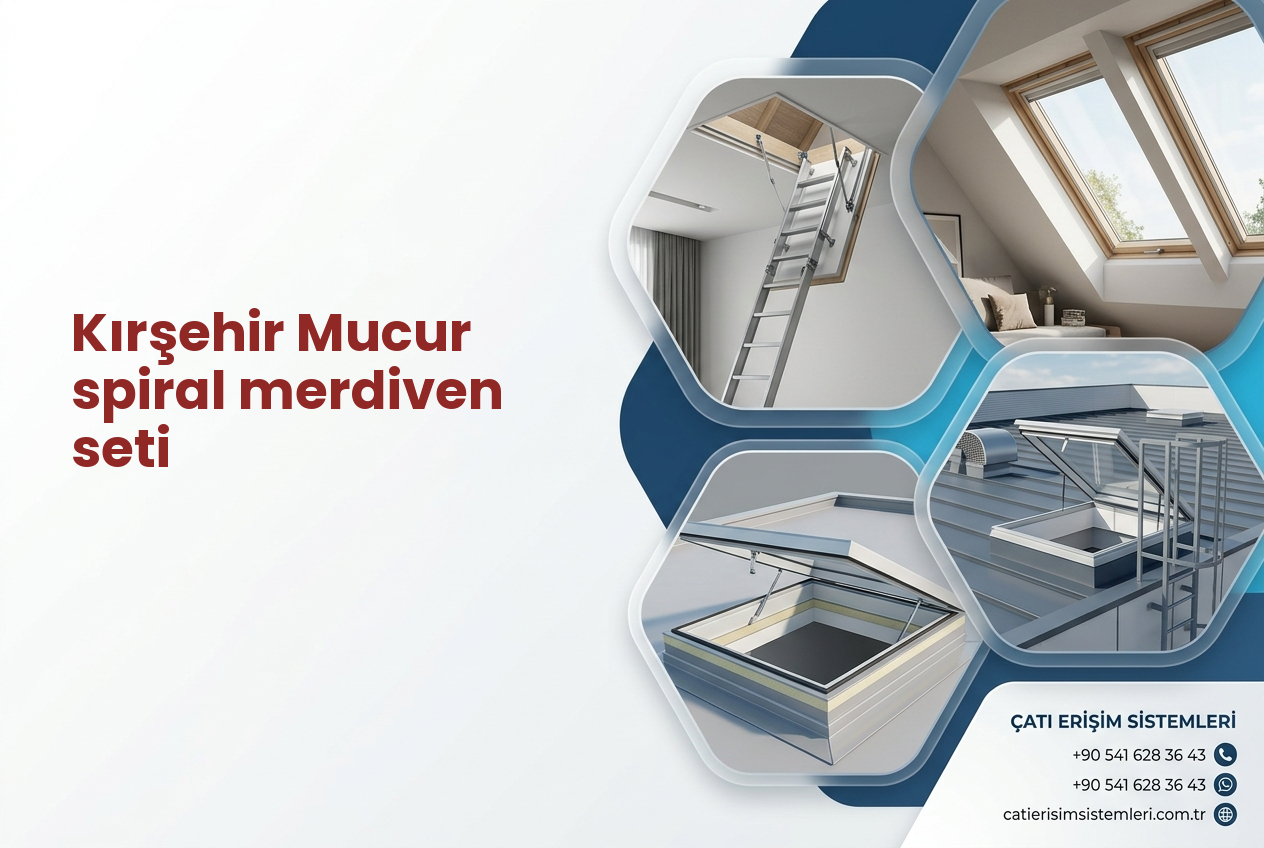 Kırşehir Mucur spiral merdiven seti