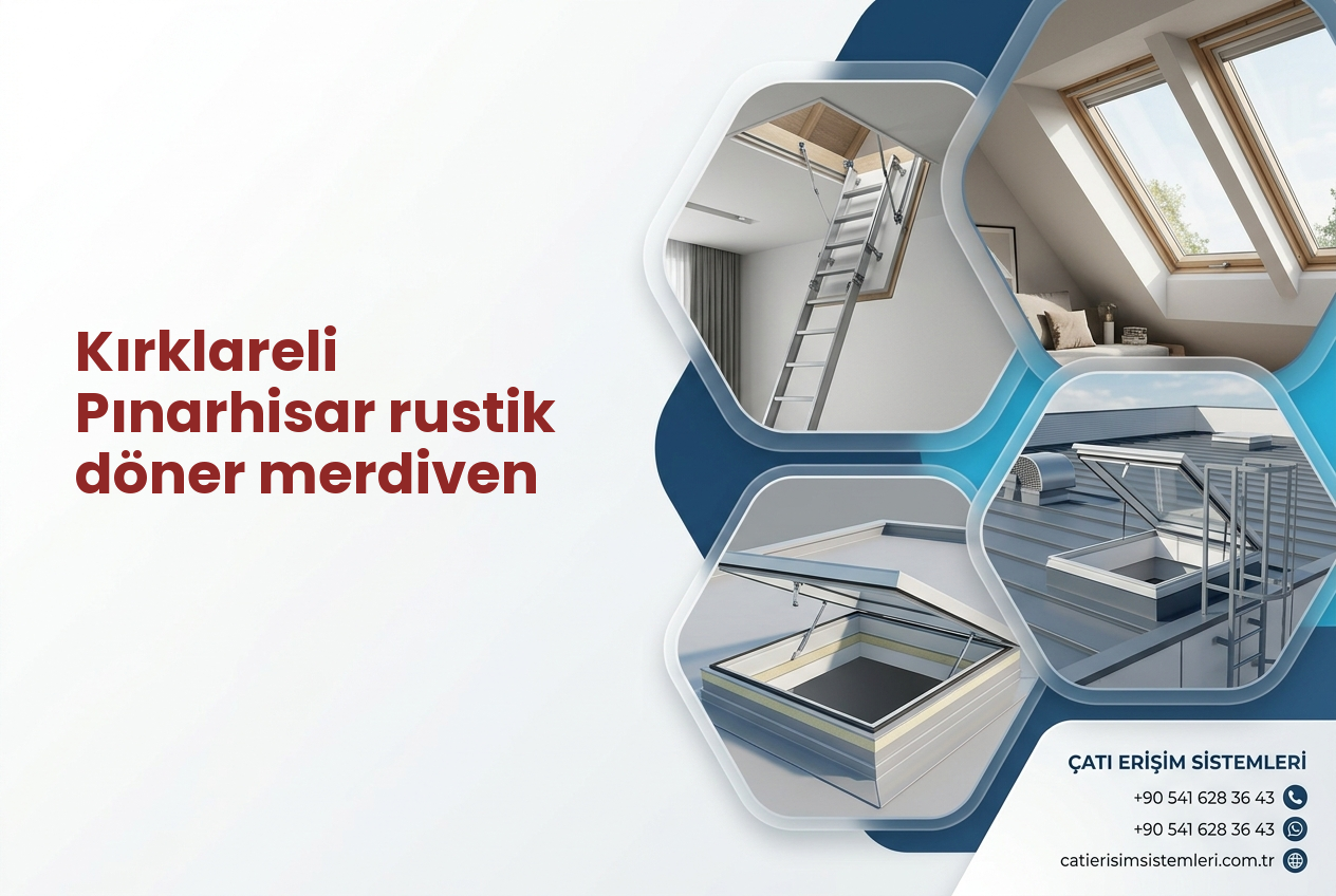 Kırklareli Pınarhisar rustik döner merdiven
