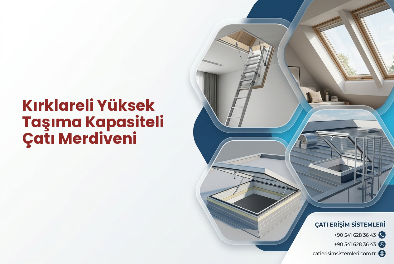 Kırklareli Yüksek Taşıma Kapasiteli Çatı Merdiveni
