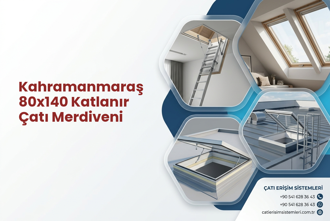 Kahramanmaraş 80x140 Katlanır Çatı Merdiveni
