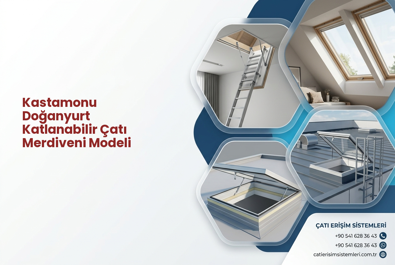 Kastamonu Doğanyurt Katlanabilir Çatı Merdiveni Modeli