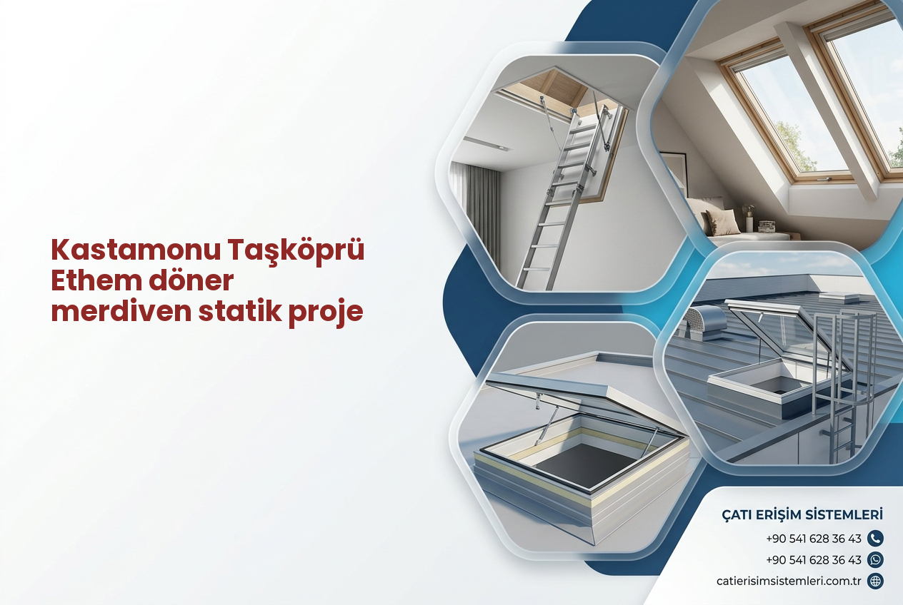 Kastamonu Taşköprü Ethem döner merdiven statik proje
